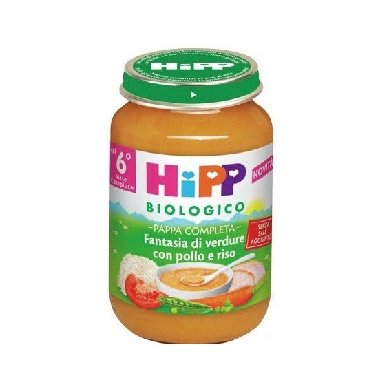 Hipp Bio Fantasia Verduras Con Pollo Y Arroz 190g A partir De 6 Meses-2