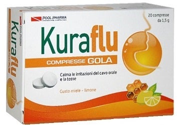 Kuraflu Garganta Limón/Miel 20 Comprimidos-1