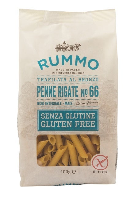Rummo Penne Rigate N66 Arroz Integral Y Maíz 400g-1