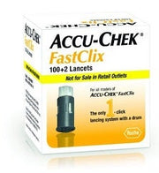 Dispositivo de punción con 2 lancetas Accu-Check Fastclix 100-1