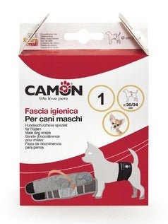 Camon Banda Higiénica para Perros Machos Azul Talla 5-2
