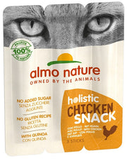 Almo Nature Snack Holístico de Pollo para Gatos Adultos 3 Sticks de 5g-1