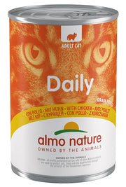 Almo Nature Menú Diario Comida Húmeda Pollo Gatos Adultos Lata 400g-1