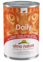 Almo Nature Daily Menu Comida Húmeda Con Carne Para Gatos Adultos Lata 400g-1