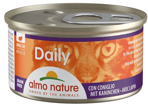 MENÚ DIARIO GATOS CON CONEJO 85G-1