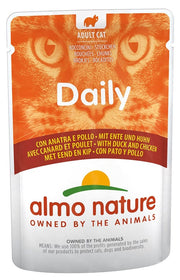Almo Nature Menú Diario Comida Húmeda Pollo Y Pato Gatos Adultos Sobre 70g-1