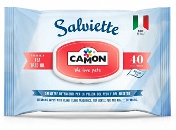 Camon Toallitas Limpiadoras Para Perros Y Gatos Aceite De rbol De Té 40 Unidades-1