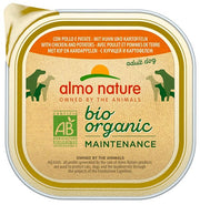 Almo Nature Menú Diario Comida Húmeda Ecológica Pollo y Patatas para Perros Adultos Bandeja 300g-1