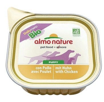 Almo Nature Menú Diario Comida Húmeda Ecológica Pollo Y Leche Cachorros 300g Tarrina-2