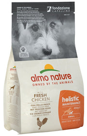 Almo Nature Croquetas de Pollo y Arroz Mantenimiento Holístico para Perros de Razas Mini y Pequeñas Bolsa 400kg-1