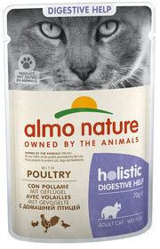 Almo Nature Holistic Digestive Help Aves Alimento Húmedo para Gatos Adultos Sobre 70g-1