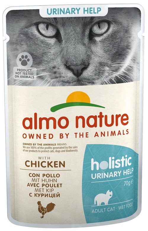 Almo Nature Holistic Functional Urinary Help Pollo Comida Húmeda para Gatos Adultos Sobre 70g-1