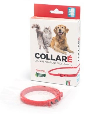 Collar 'Collar Perros Y Gatos Acción Fragante Con Aceite De Neem Color Rojo-1