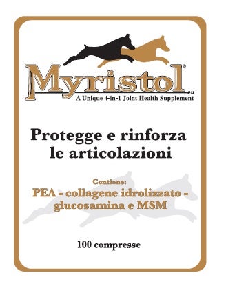 Myristol Alimento Complementario Para Las Articulaciones Del Perro 100 Comprimidos-1