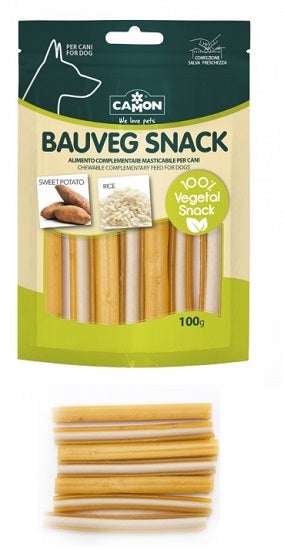 Camon Snack Para Perros Cannoli Vegano Con Arroz Y Soja 100g-1
