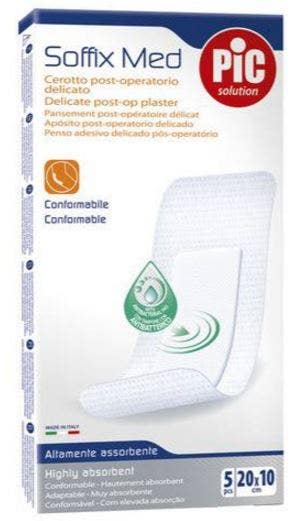 Pic Parches Antibacterianos Soffix Med 10x20cm 5 Piezas-1