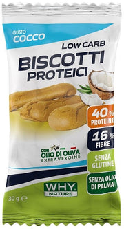 Whynature Galletas Proteicas Sabor Coco 30g-1