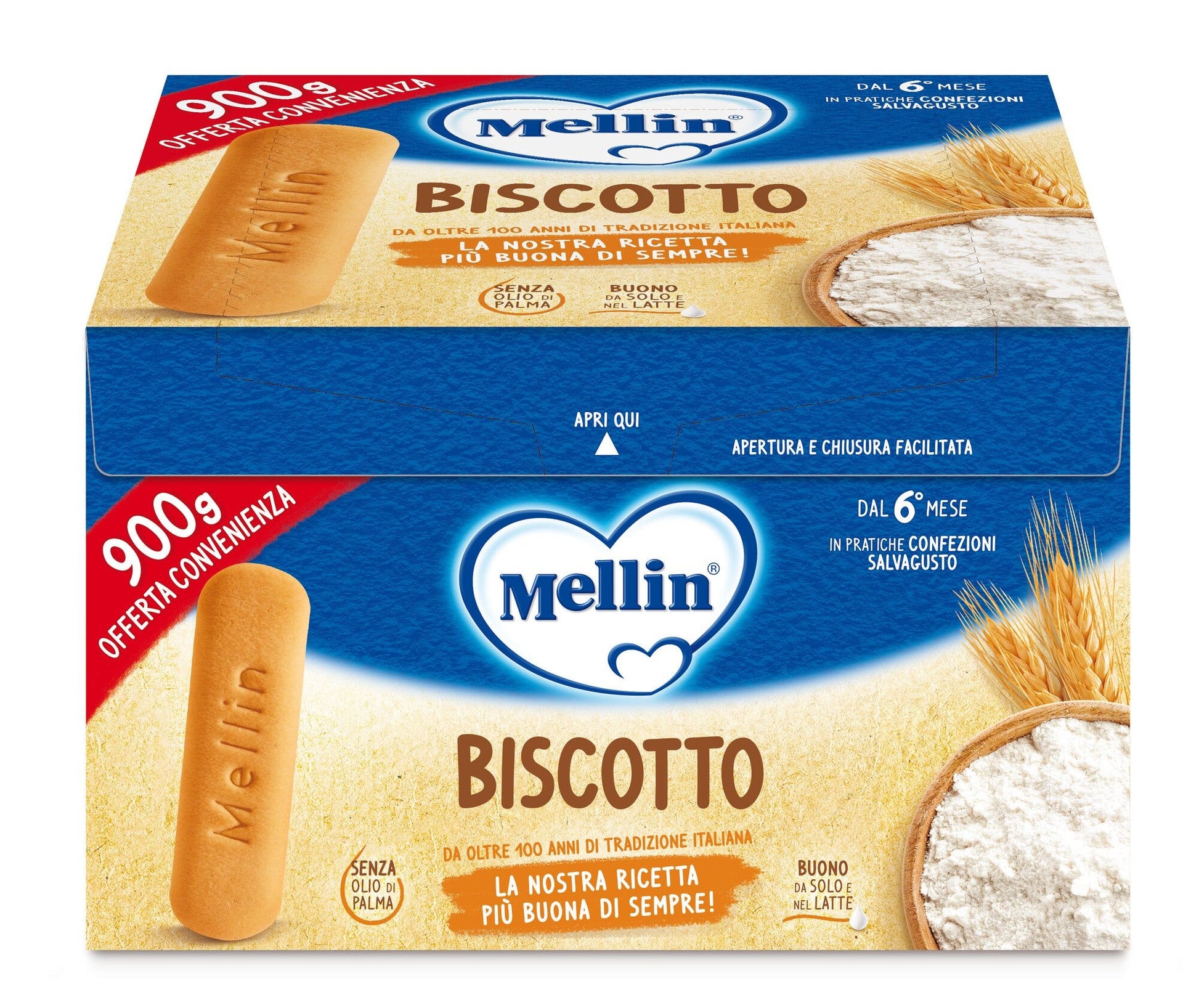 Galleta Mellin Entera 900g 4Mesi+-1