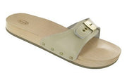 Scholl Mujer Zueco Madera Arena 38-1