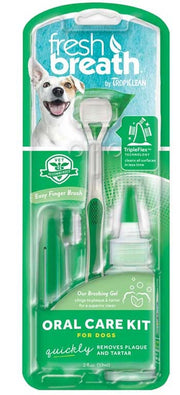 Tropiclean Fresh Breath Kit de cuidado bucal mediano y grande-1