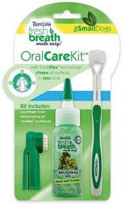 Tropiclean Fresh Breath Kit de cuidado bucal pequeño-1