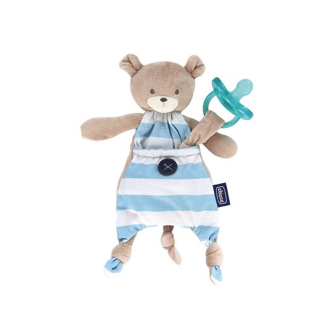 Chicco Buddy Pocket Portachupetes Azul Claro 1 Pieza-2