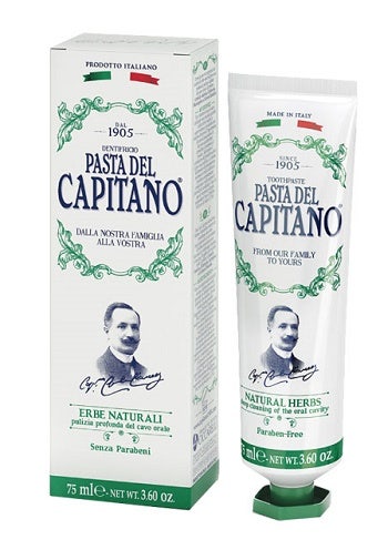 Pasta del Capitano 1905 Pasta de Dientes Hierbas Naturales 75ml-1