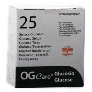Tiras de prueba de glucosa en sangre Ogcare 25 piezas-1