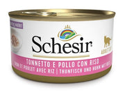 Schesir Comida Húmeda de Atún con Pollo y Arroz para Gatos Adultos Lata 85g-1