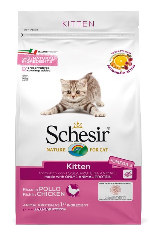 Schesir Croquetas con Pollo para Gatitos Bolsa 400g-1