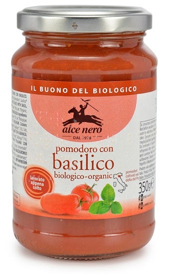 Tomate Alce Nero Con Albahaca Bio 350g-1