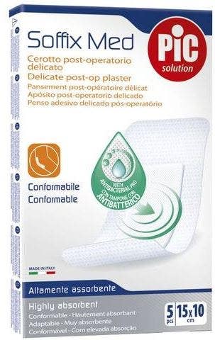 Pic Parche Antibacteriano Soffix Med 10x15cm 5 Piezas-1