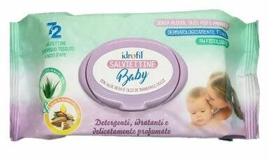 Idrofil Toallitas Bebé con Extracto de Aloe Vera 72 Piezas-3