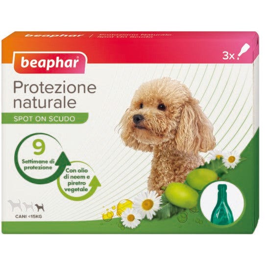Beaphar Natural Protection Spot On Pesticida Perro Tamaño Pequeño 3 Pipetas De 2ml-1