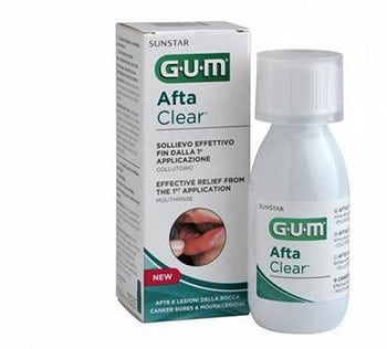 Solución de enjuague transparente Gum Afta 120ml-1