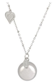 COLLAR BOLA CORAZÓN PLATA-1
