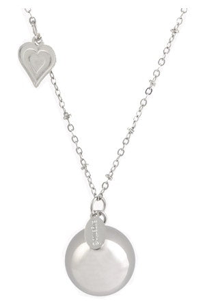 COLLAR BOLA CORAZÓN PLATA-1