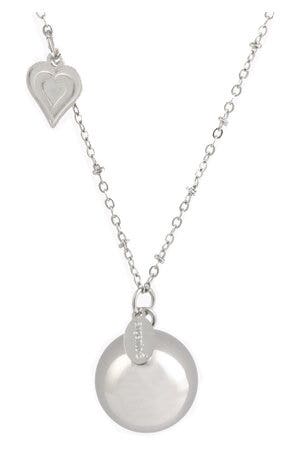 COLLAR BOLA CORAZÓN PLATA-2