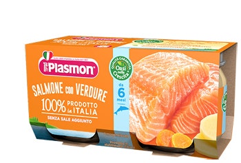 Plasmon Salmón Homogeneizado Con Verduras 80gx4 Piezas-1
