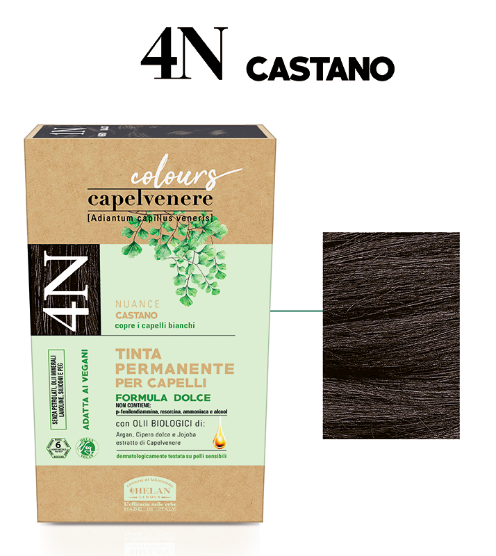 Helan Maidenhair Colors Color de cabello 4N Marrón-3