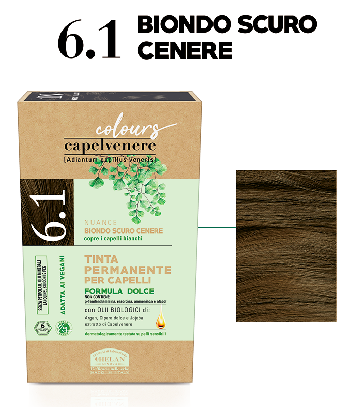 Helan Maidenhair Colors Tinte 6,1N Rubio Ceniza Oscuro-3