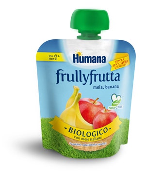 Humana Frullyfrutta Manzana Plátano 90g 6 Meses +-1