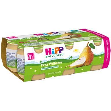 Hipp Bio Pera Homogeneizada Williams 100% 6x80g-2