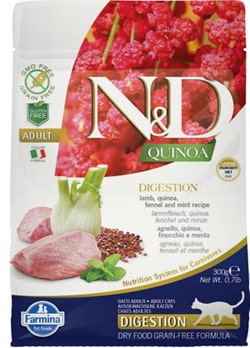 Farmina Natural & Delicious Quinoa Digestion Cordero Grain Free Pienso Seco para Gatos 300g-1
