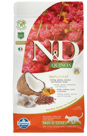 Farmina Natural & Delicious All Breed Quinoa Skin & Coat Arenque Alimento seco sin cereales para gatos 1,5 kg-1