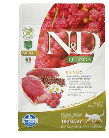 Farmina Natural & Delicious Quinoa Urinary Duck Pienso Seco para Gatos Grain Free 300g-2