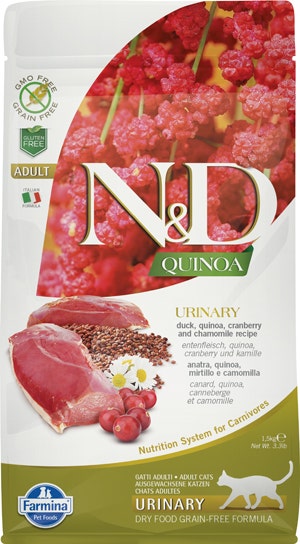 Farmina Natural & Delicious Quinoa Urinary Duck Pienso Seco para Gatos Grain Free 1,5kg-1