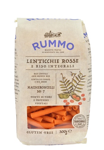 Rummo Pasta Di Legumi Maccheroncelli Lenticchie Rosse Senza Glutine 300g-1