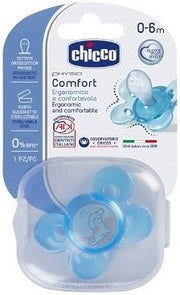 Chicco Chupete Physio Comfort Silicona 0-6 meses Color Azul Claro-1