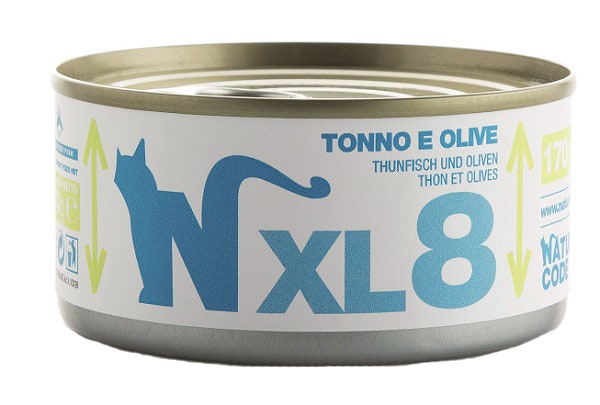 Natural Code XL8 para Gatos Adultos Atún y Aceitunas 170g-1